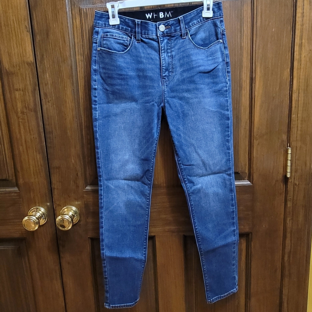 White House Black Market Stylish Blue Jeans Sz 6S W 28 R 10L 26.5